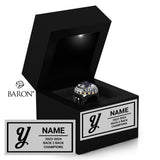 Yonkers Railsplitters Baseball 2025 Championship Black LED Ring Box