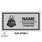 Yonkers Railsplitters Baseball 2025 Championship Black Standard Window Ring Box