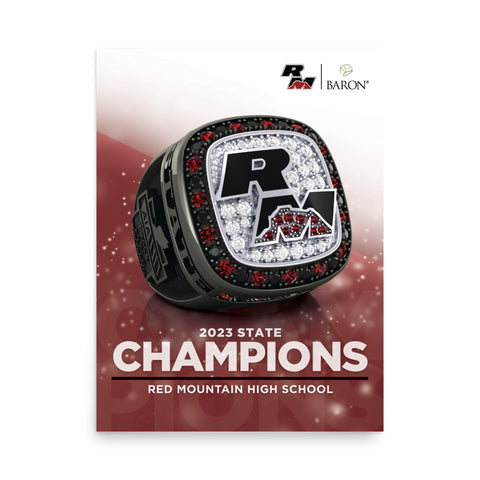 Red Mountain High School Track & Field 2023 Championship Poster