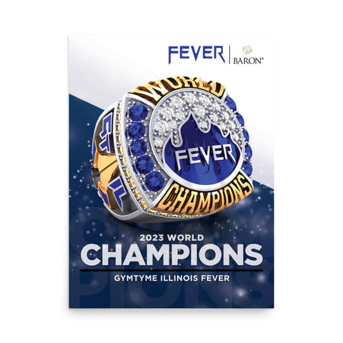 GymTyme Illinois Fever 2023 Championship Poster