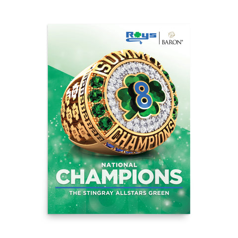 The Stingray Allstars Green 2023 Championship Poster