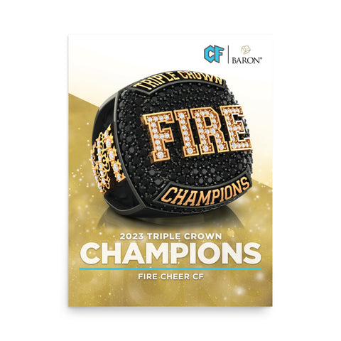 Fire Cheer CF 2023 Championship Poster