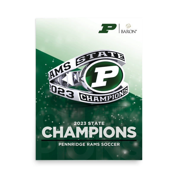 Pennridge Rams Soccer 2023 Championship Poster D3.1