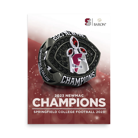 Springfield College Football 2023 Championship Poster