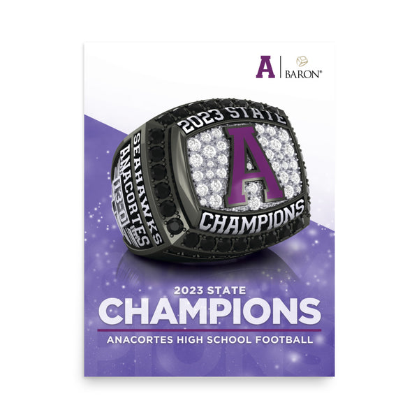 Anacortes High School Football 2023 Championship Poster D3.5