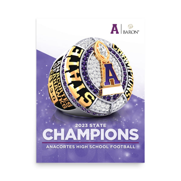 Anacortes High School Football 2023 Championship Poster D6.3