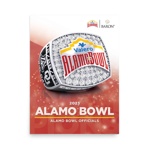 Alamo Bowl Officials Football 2023 Championship Poster