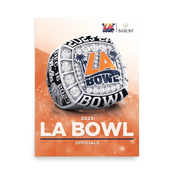 LA Bowl Officials Football 2023 Championship Poster