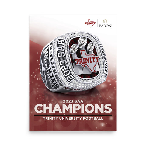 Trinity University Football 2023 Championship Poster