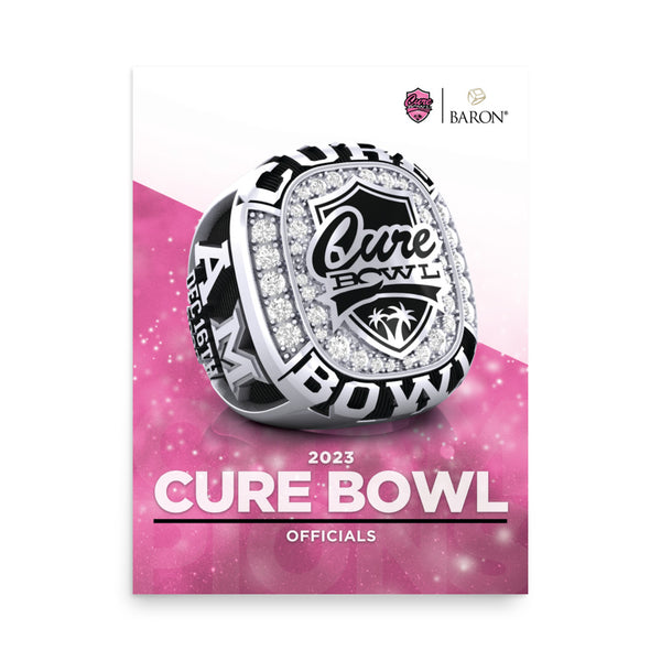 Cure Bowl Officials Football 2023 Championship Poster