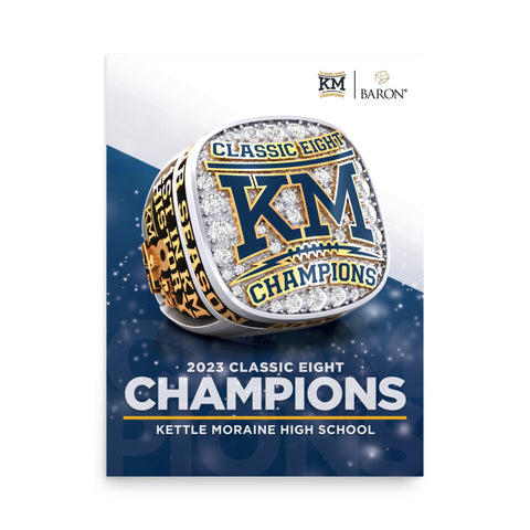 Kettle Moraine High School Football 2023 Championship Poster