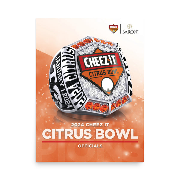 Citrus Bowl Officials Football 2024 Championship Poster