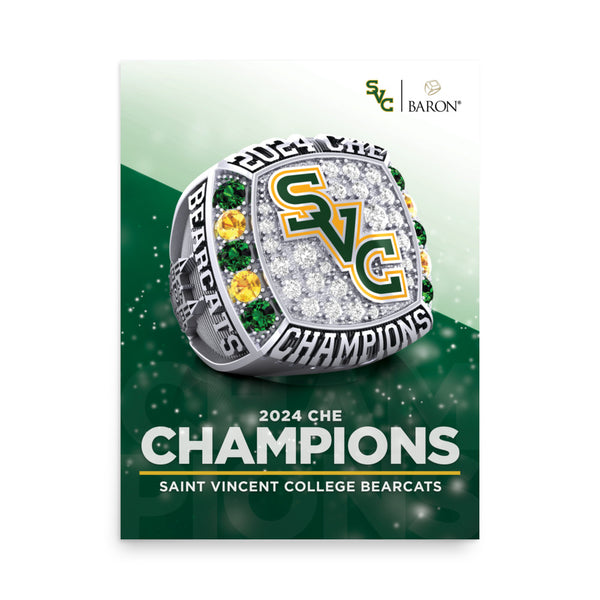 Saint Vincent College Bearcats 2024 Championship Poster