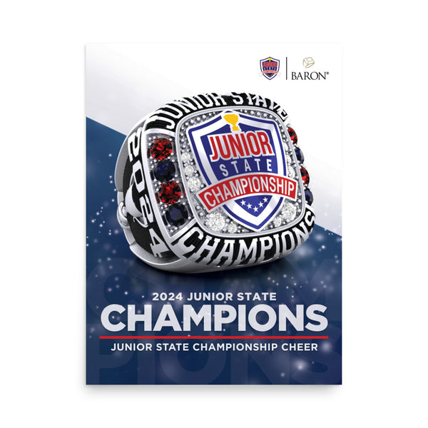 Junior State Championship Cheer 2023 Championship Poster