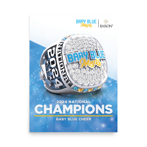 Baby Blue Cheer 2024 Championship Poster