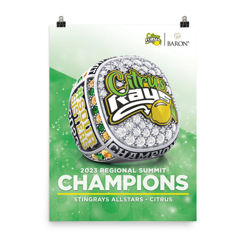 Stingrays Allstars Citrus 2023 Championship Poster