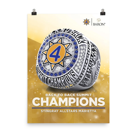 Stingray Allstars Marietta Cheer 2023 Championship Poster