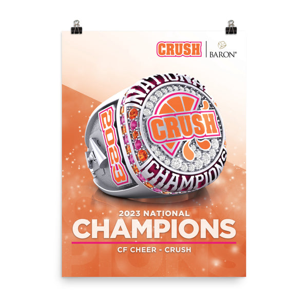 CF Cheer Crush 2023 Championship Poster
