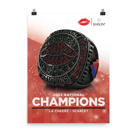 LA Cheerz Scarlet Cheer 2023 Championship Poster