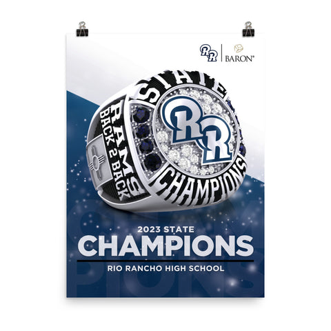 Rio Rancho High School Cross Country 2023 Championship Poster - Design 2.2