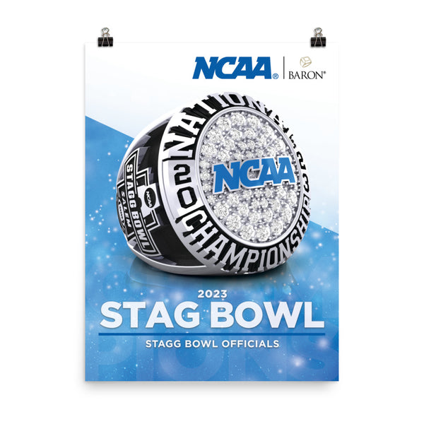 2023 Stagg Bowl Officials Championship Poster