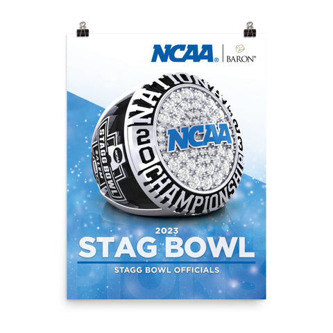 2023 Stagg Bowl Officials Championship Poster