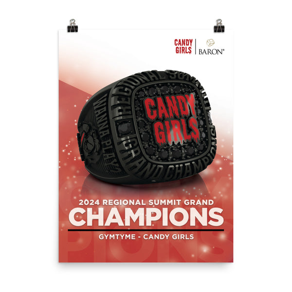 GymTyme CandyGirls 2024 Championship Poster