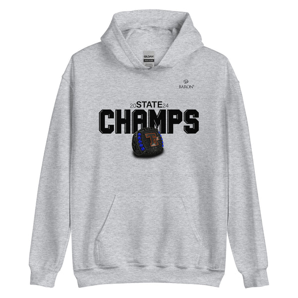 Taos Tiger High School Varsity Cheer 2024 Championship Hoodie