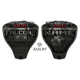 Abbotsford Falcons JB Black Football 2021 Championship Ring - Design 2.3