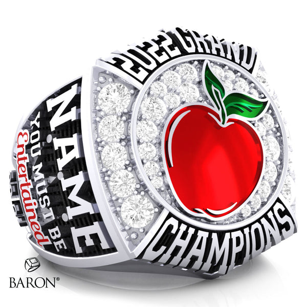 Adam and Eve Cheer 2022 Championship Ring - Design 1.6 *REMAINING BALANCE*