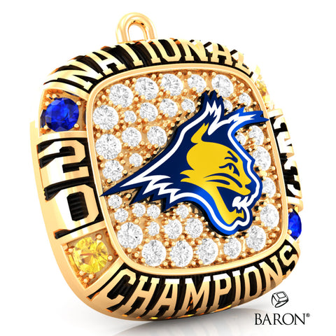 Arizona Bobcats Hockey 2023 Championship Ring Top Pendant - Design 1.4
