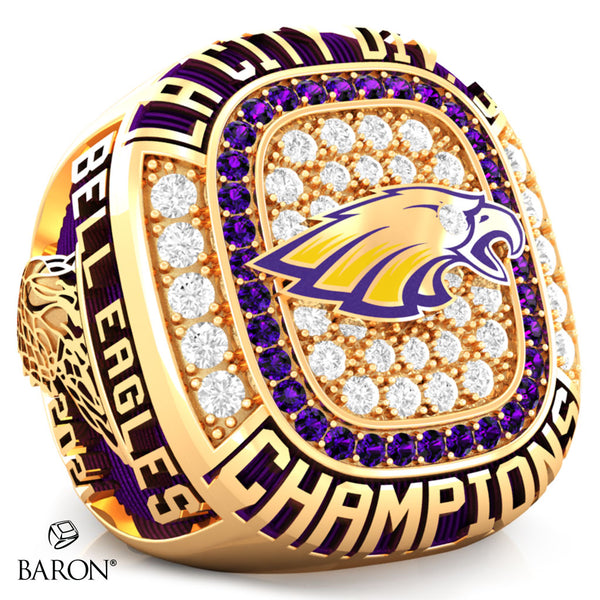 Bell High School Boys Basketball 2021 Championship Ring - Design 2.3