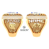 Birmingham High School Girls Wrestling 2022 Championship Ring - Design 5.6