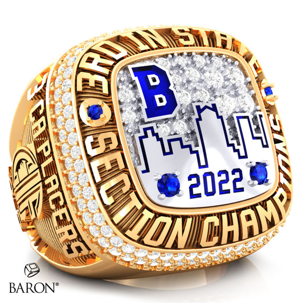 Birmingham High School Girls Wrestling 2022 Championship Ring - Design 5.6