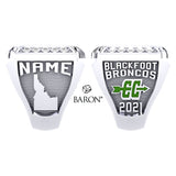 Blackfoot High School Cross Country 2021 Championship Ring - Design 2.3