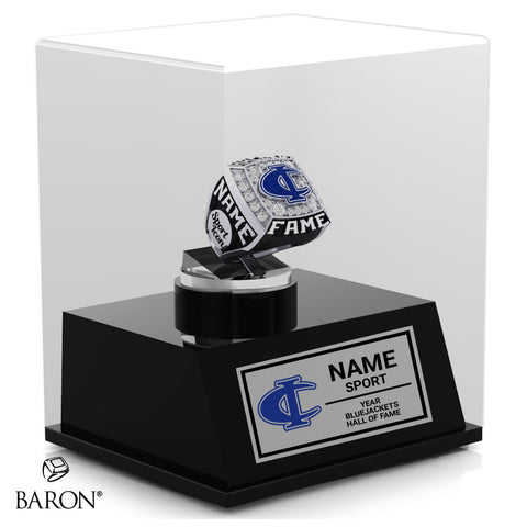 Cambridge-Isanti Bluejacket Hall of Fame Championship Display Case