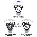 Cambridge-Isanti Bluejacket Hall of Fame Ring - Design1.2A