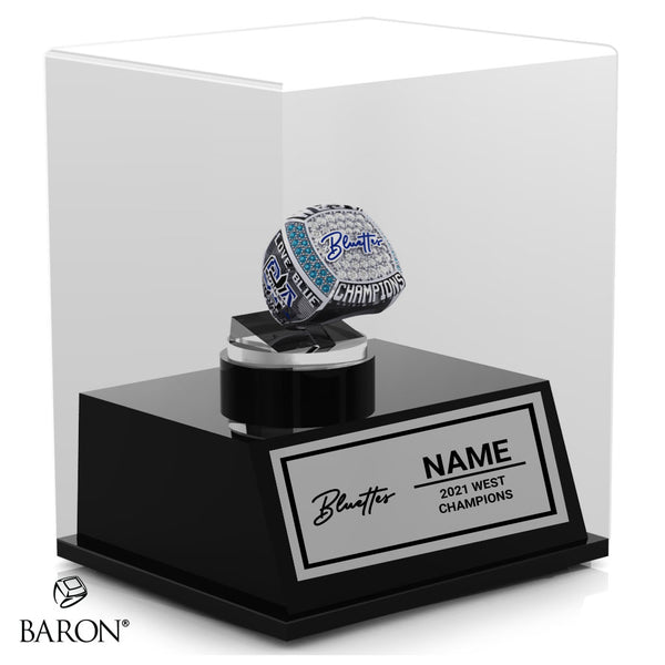Bluettes Cheer 2021 Championship Display Case