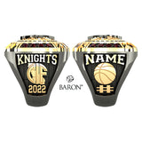 Bravo High School Boys Basketball 2022 Championship Ring - Design 3.6