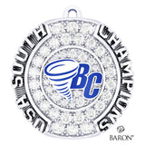 Brevard College Mens Soccer 2022 Championship Ring Top Pendant - Design 3.4