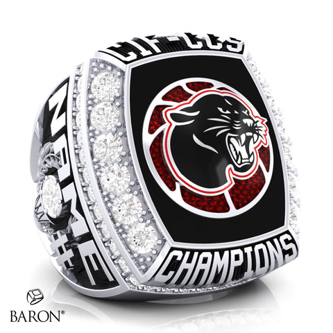 Burlingame High School Boys Basketball 2021 Championship Ring - Design 1.6