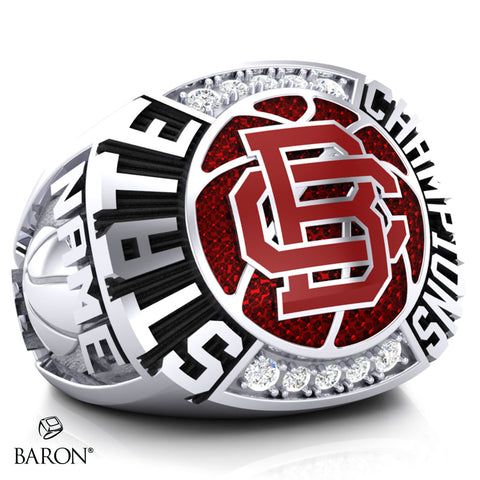 Butte Central Catholic Maroons Championship Ring - Design 2.2