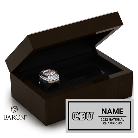 Cal Baptist University Cheer 2022 Championship Ring Box