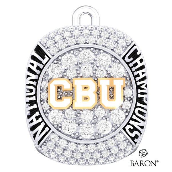 Cal Baptist University Cheer 2022 Championship Ring Top Pendant - Design 3.4