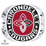 Carondelet Cougars Exclusive Class Ring (Durilium/Silver/10Kt White Gold) - Design 1.1