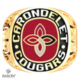 Carondelet Cougars Exclusive Class Ring (Gold Durilium/10KT Yellow Gold) - Design 1.2