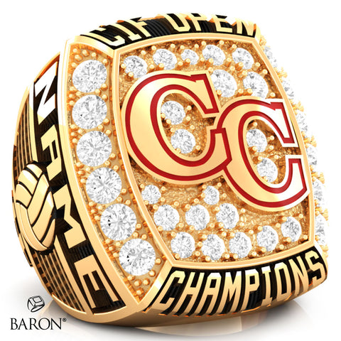 Cathedral Catholic Girls Volleyball 2021 Championship Ring - Design 1.12