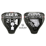 Clinton Boys Basketball Championship Ring - Design 5.3