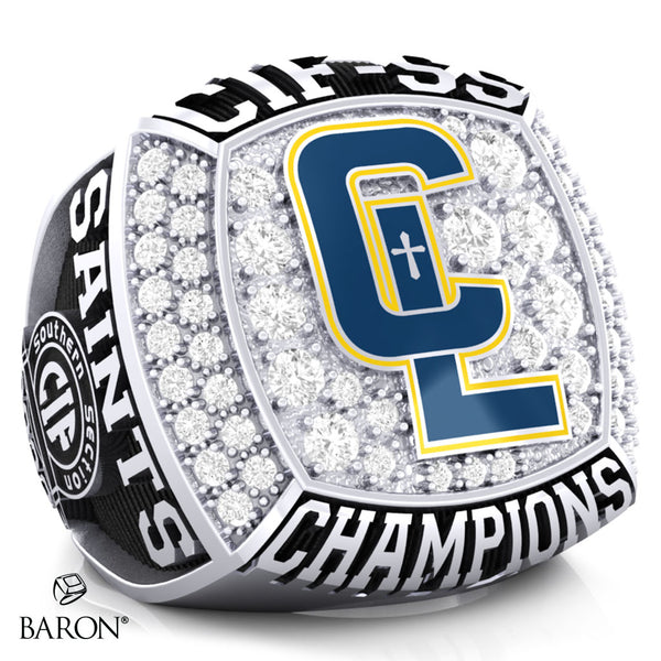 Crean Lutheran Girls Soccer 2023 Championship Ring - Design 1.2