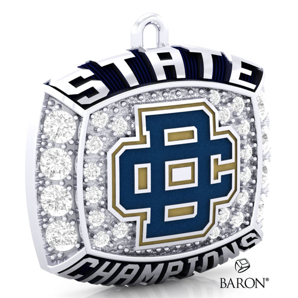 Detroit Country Day 2021 Championship Ring Top Pendant - Design 1.2
